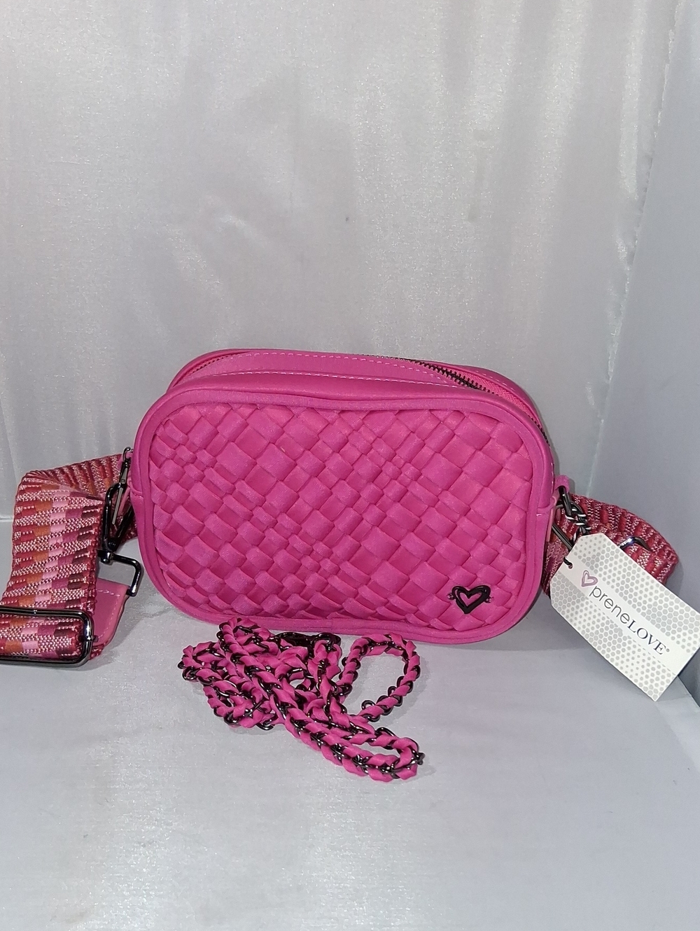 Prenelove neoprene fuschia bag with 2 straps